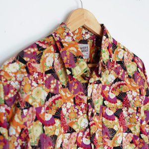 Naked and Famous Japanese Festival Shirt L